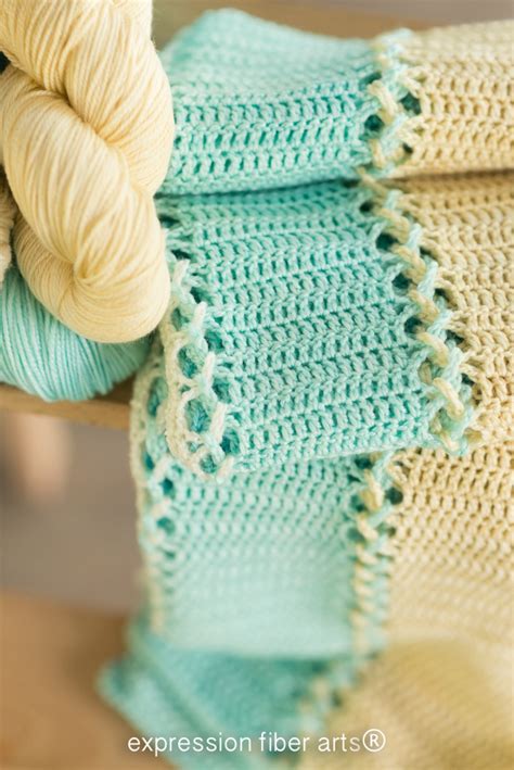 Ocean Inspired Crochet Baby Blanket Pattern Expression Fiber Arts A