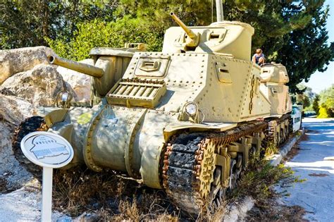 M3 Lee American Tank Israeli Armored Corps Museum At Latrun Editorial