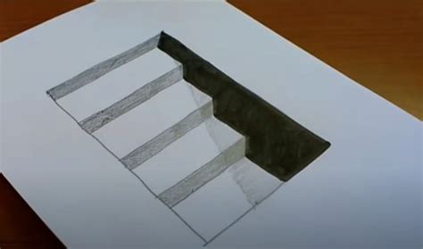 3d Stairs Directed Draw Optical Illusion Stairs Illusions Stairs