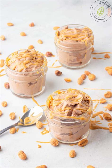 Keto Chocolate Peanut Butter Mousse • Low Carb Nomad