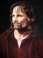 Viggo Mortensen As Aragorn Painting by Yulia Litvinova