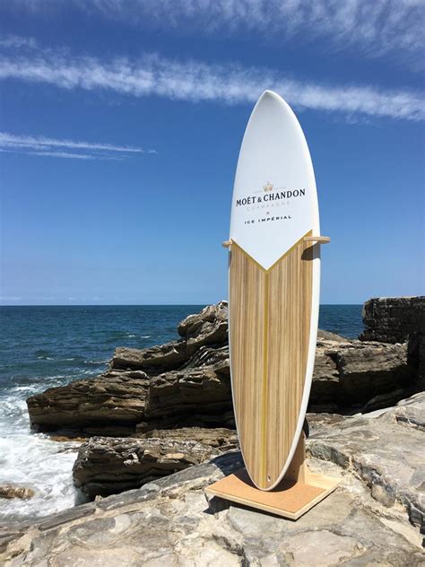 Wooden Standing Display For Surfboard Silkonboard