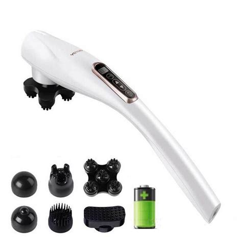 Wireless Handheld Electric Massager 12 Modes 10 Levels Rechargeable
