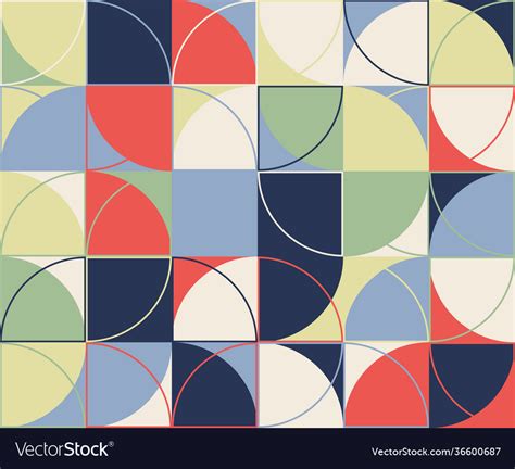 Abstract Line Art With Simple Geometric Shapes Vector Image