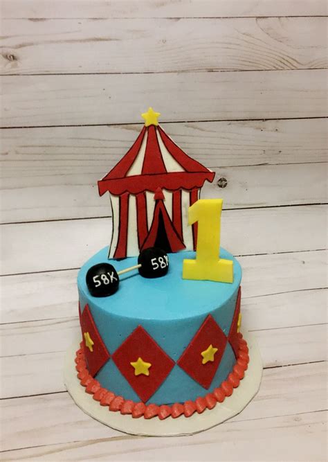 Circus Theme Smash Cake Circus Theme Cake Smash Birthday Cake