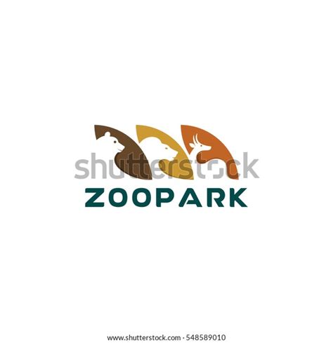 Zoo Logo Animals Vector Icon Stock Vector Royalty Free 548589010