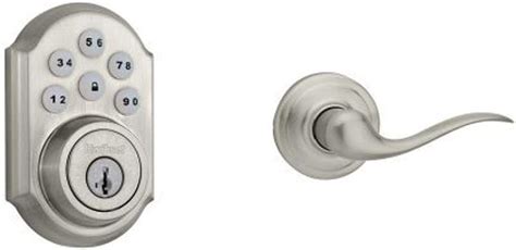 Kwikset 909 Smartcode Electronic Deadbolt And Tustin Passage Lever