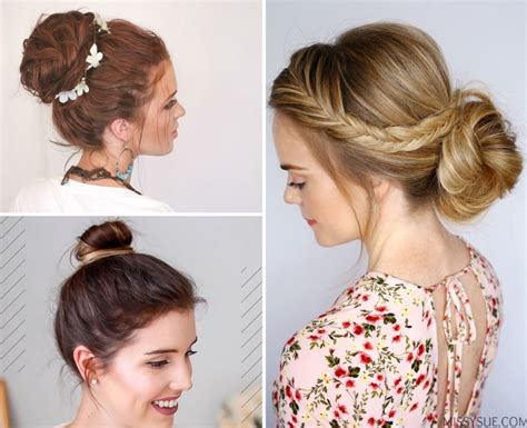 Easy Bun Hairstyles 1 Diybunker