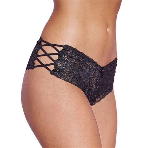 Sexy Panties Women Lace Hollow Out Solid Sexy Briefs Female Underwear