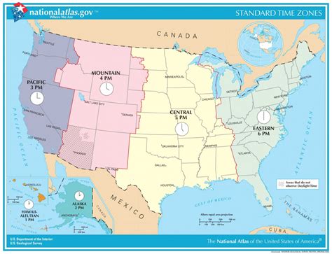 Time Zones Map Hacjersey