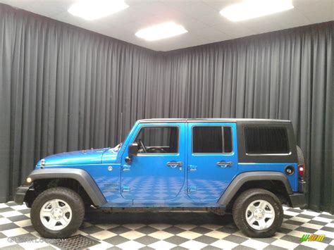 2015 Hydro Blue Pearl Jeep Wrangler Unlimited Sport 4x4 135907933