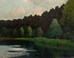 Walter Leistikow (German, 1865-1908), Märkischer See. Oil on canvas, 73 ...