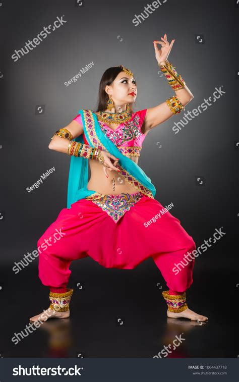 Girl Takes Indian Folk Dance National Stock Photo 1064437718 Shutterstock