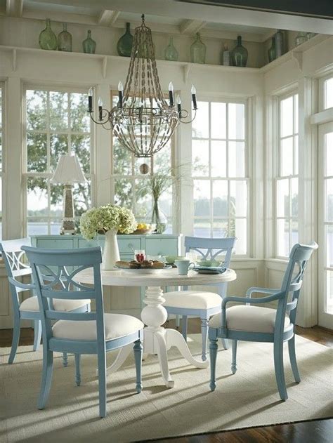 Like The Idea Of White Table And Different Color Chairs Cottage