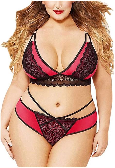 Covers Dessous Set Große Größen Spitzen Erotik Reizwäsche Unterwäsche Damen Lingerie Sexy