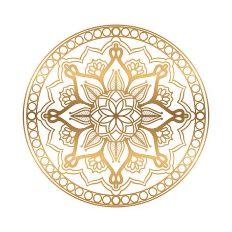 Golden Luxury Mandala Transparent Background Design Art Luxury Mandala