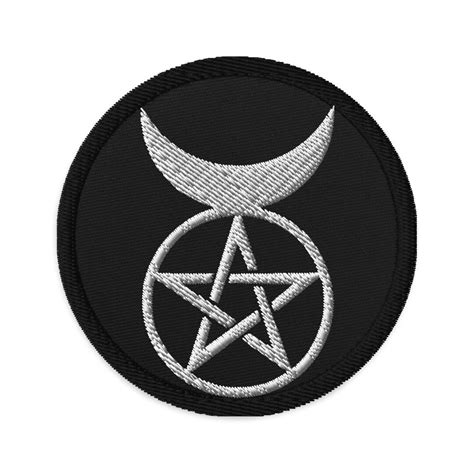 The Horned God Embroidered Patch Wicca Neopaganism Symbol Etsy Uk