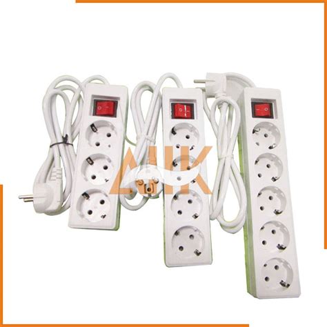 4 Ways Receptacles With Cord And European Plug 2 Round Pins All K