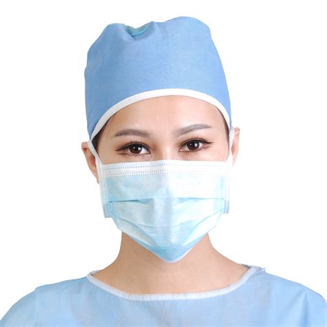 Blue Medical Face Mask For Woman Png Transparent Background Free