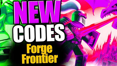 Forge Frontier Codes Roblox 2023 Youtube