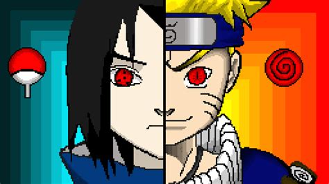 Pixilart Naruto And Sasuke By Juliet