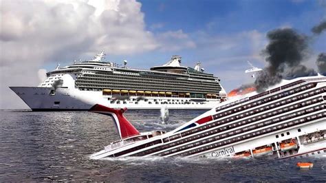 Shelling From Royal Caribbeans Ms ‘allure Sinks Carnival Cruise