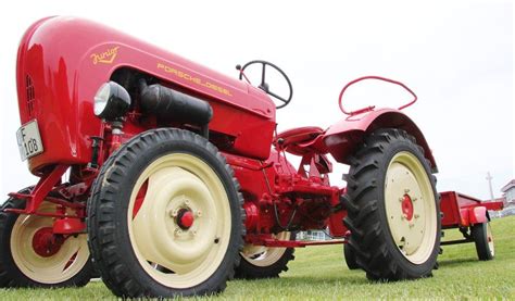 Electric Car And Diesel Tractor Porsches Roll Into Concours Car Show