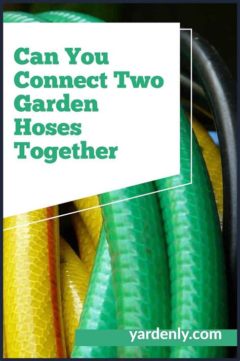 Can You Connect Two Garden Hoses Together