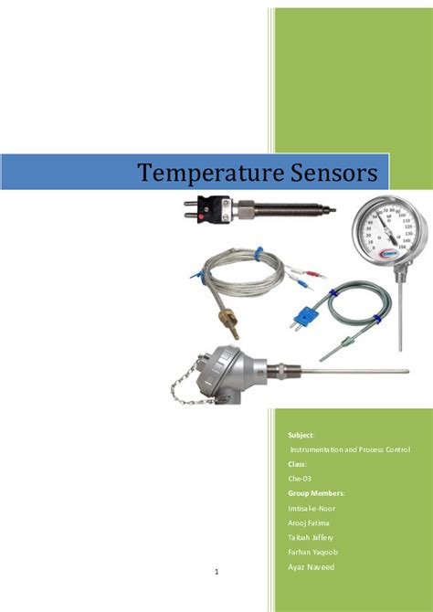 How Do Temperature Sensors Work Applications Basic Types Images