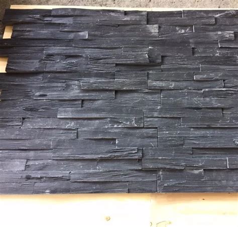 Z Shape Culture Stone Panels Black Slate P018 15x60x15 25cm Buy