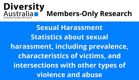sexual harassment statistics about sexual harassment including prevalence characteristics of