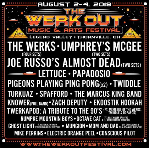 Initial Artist Lineup The Werk Out Music And Arts Festival 2018