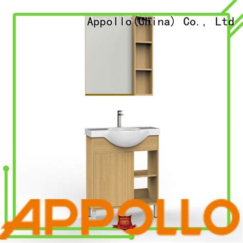 Double sinks generally require a vanity that's at least 48 inches long. top bathroom vanity cabinets af1802 factory for hotels | Appollo