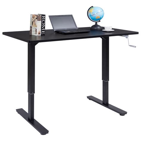 Costway 53 Wide Height Adjustable Standing Desk Sit To Stand With