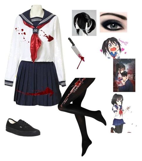 Ayano Aishi By Lizziedacrazyginger Liked On Polyvore Featuring Vans