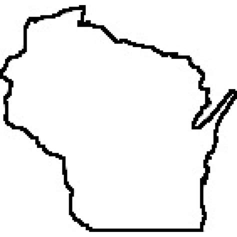 Wisconsin Map Outline Clipart Clipart Best Clipart Best