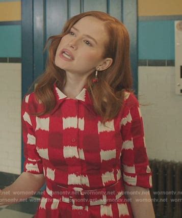 WornOnTV Cheryls Red Check Shirtdress On Riverdale Madelaine Petsch Clothes And Wardrobe