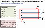 Lmtd Calculation For Heat Exchangers