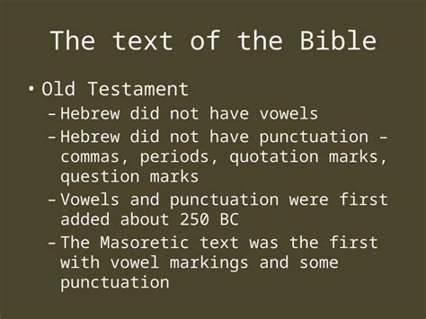 Pptx Chapters And Verses When Was The Bible Divided Into Chapters And