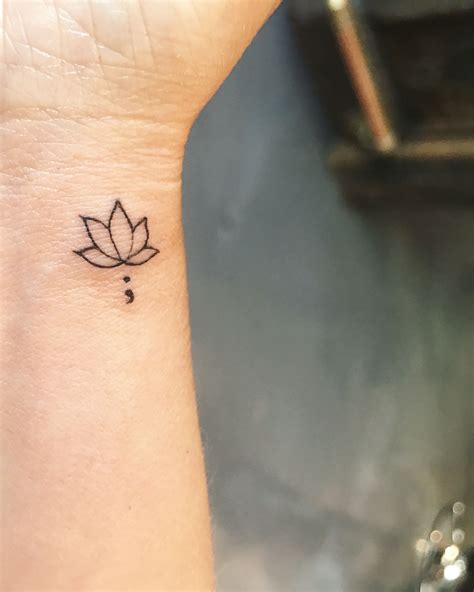 Simple Lotus Flower Tattoo Wrist Viraltattoo