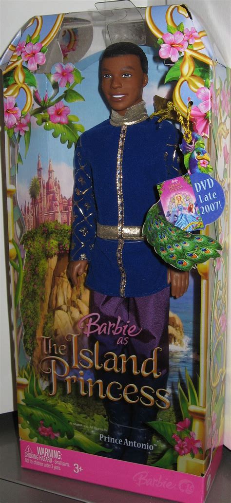 Since many of the dolls have been on the island for numerous years, the continuous outdoor exposure has caused them to decay. Barbie as The Island Princess Prince Antonio Doll AA