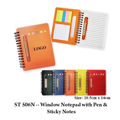 St 506n Window Notepad With Pen And Stickey Notes Twinlink Services