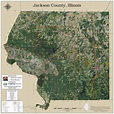 Jackson County Illinois 2018 Aerial Wall Map | Mapping Solutions