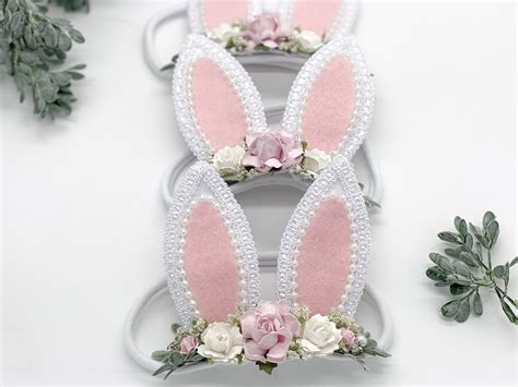 Pink Bunny Ears Headband Easter Headband Baby Bunny Headband Bunny