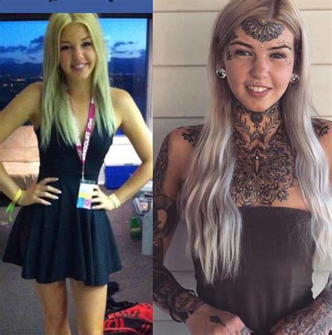 Tattoo Model Shows What She Looked Like Before Getting Face Fillers And