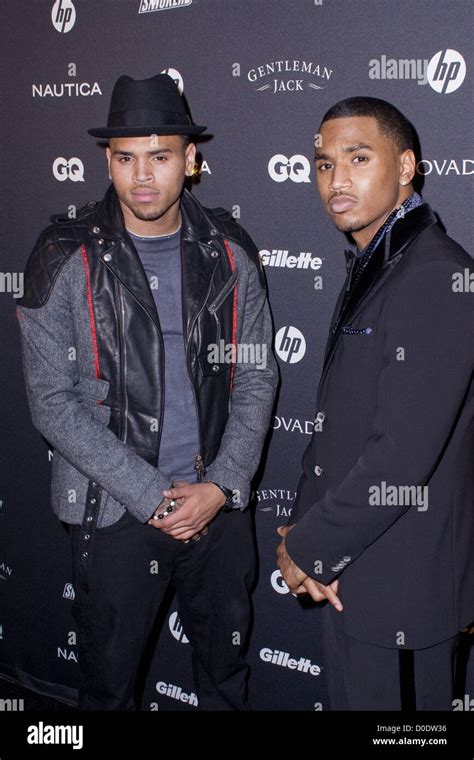 Chris Brown And Trey Songz Gq S The Gentlemen S Ball At The Edison Ballroom New York City Usa