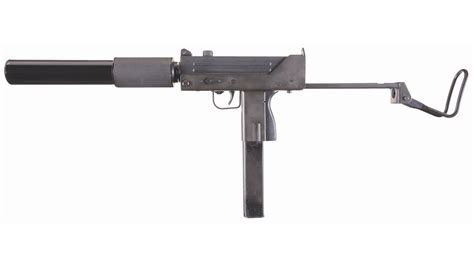 Ingram M 10 Fully Automatic Submachine Gun With Suppressor Rock