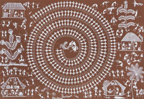 Warli Painting Warli Art Tarpa Dance Folk Dance Indian Traditional