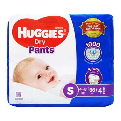 Huggies Dry Small Pant Diaper 4 8kg 70 Pcs Malaysia Comfort And
