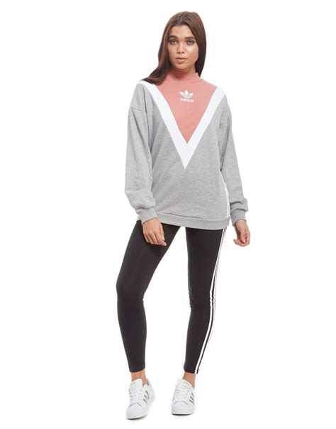 Free shipping and free returns on eligible items. Lyst - Adidas originals Chevron Sweatshirt in Gray